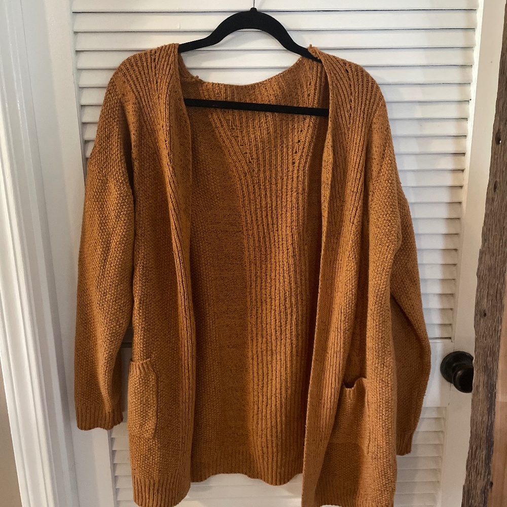 Yellow crochet cardigan - Target